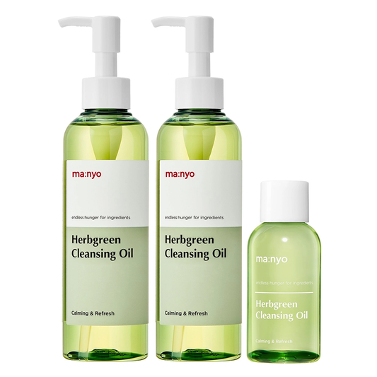Manyo Factory Herb Green Cleansing Oil 200ml X 2+55ml/Clogged Pore/Gentle/Korean