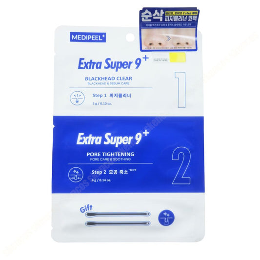 MEDIPEEL Extra Super 9 Plus Blackhead Out Nose Pack (1 Set x 5 Pouches)
