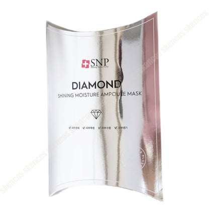 SNP 钻石亮白安瓿面膜 10 片/干燥、暗沉皮肤/肤色/光泽