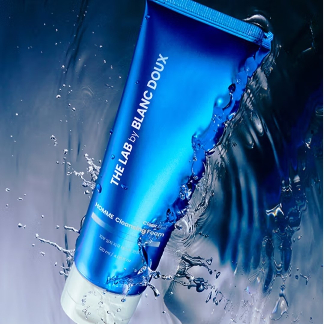 4EA - The LAB by Blanc Doux Clear Hyal Homme Cleansing Foam 120ml-For Men