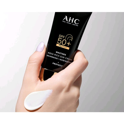 [1+1] AHC Masters Aqua Rich Sun Cream 30ml/SPF50+/Long Lasting/UV/Soothing