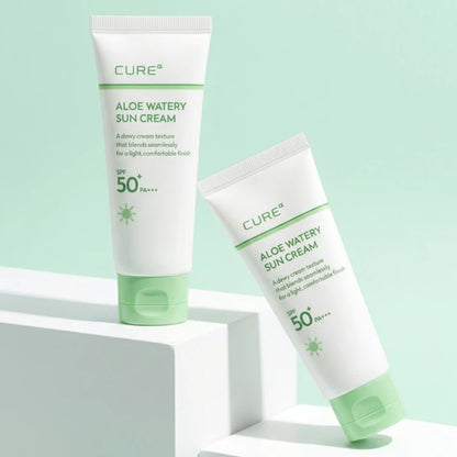 CUREα Aloe Watery Sun Cream SPF 50+ PA+++ Hydrating, Lightweight TJ