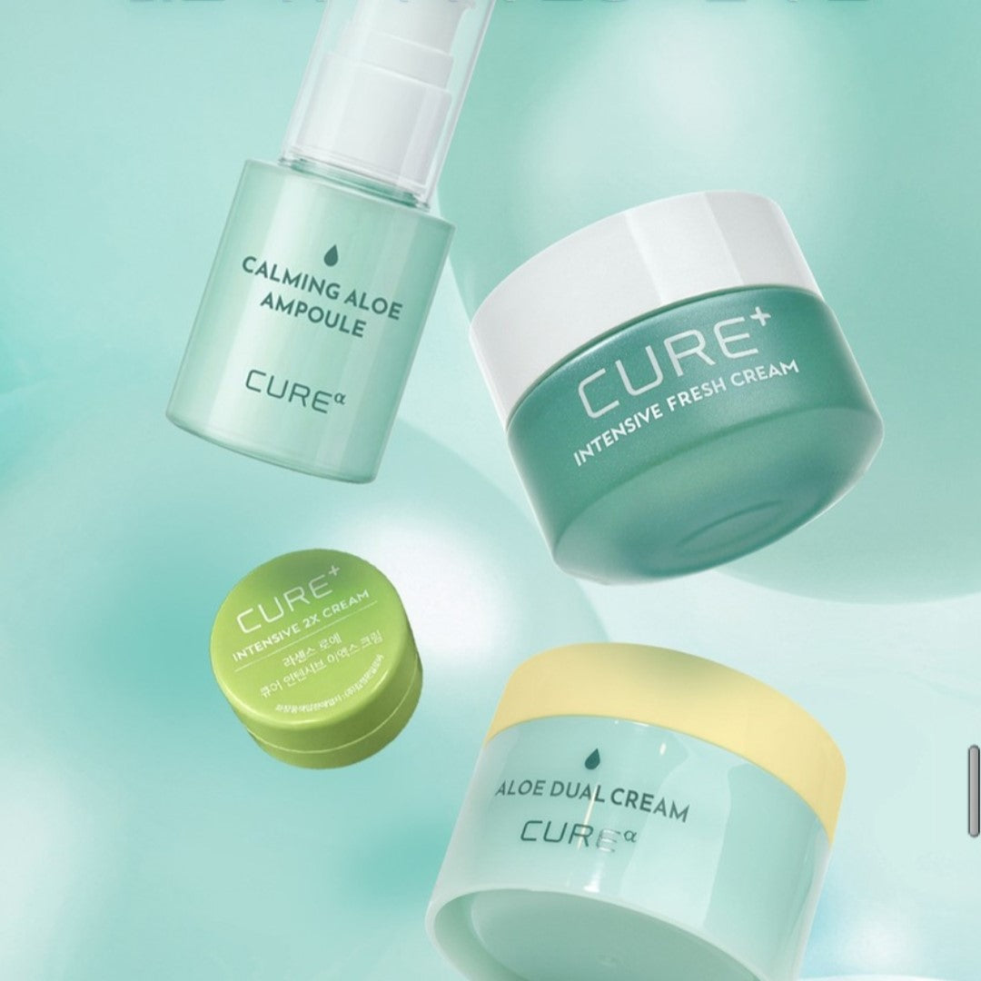 CUREα Calming Aloe Ampoule (30ml)+Water Splash Cooling Sun Stick (SPF 50+, PA++++)