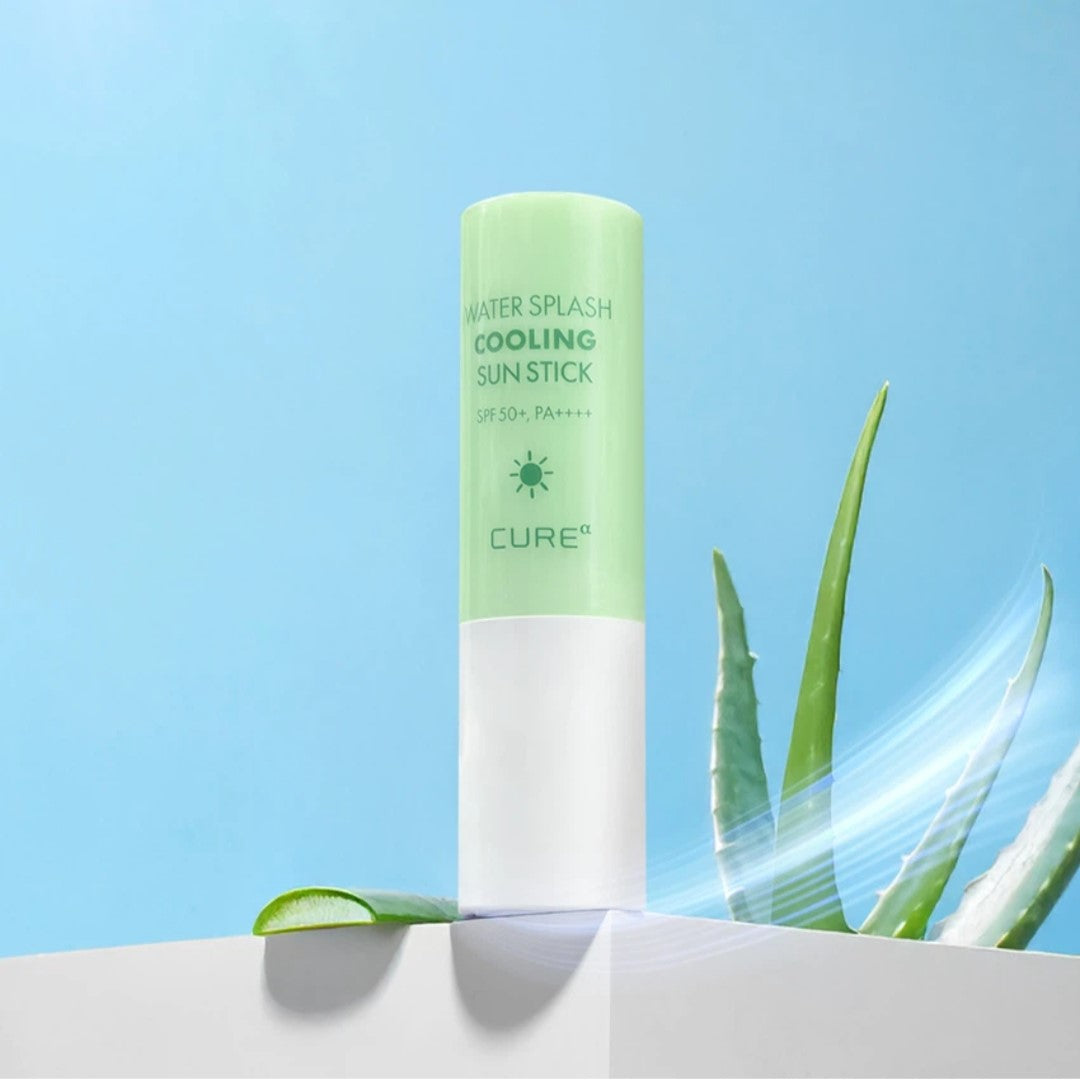 CUREα Calming Aloe Ampoule (30ml)+Water Splash Cooling Sun Stick (SPF 50+, PA++++)
