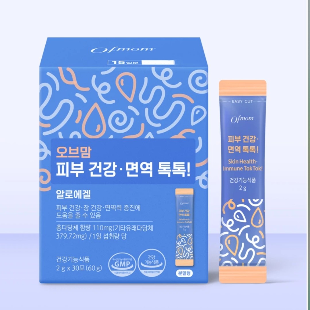 Ofmom Skin Health · Immune Tok Tok! (Aloe Vera Gel) 30 Stick x 2 Pack / 30 Days