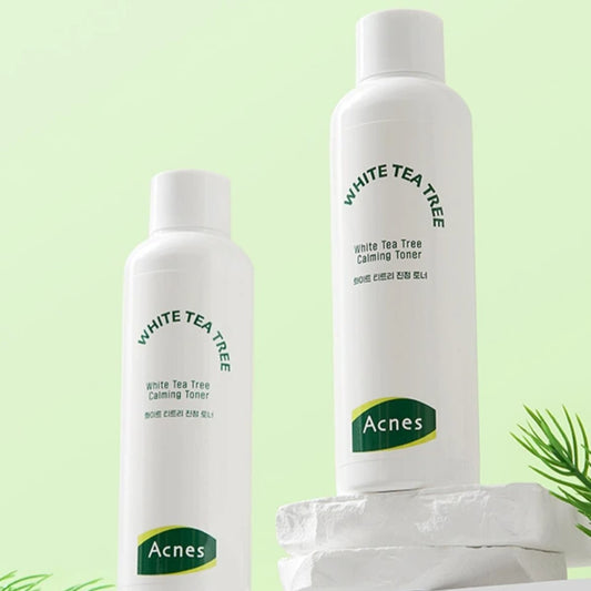 Acnes White Tea Tree Calming Toner 200 mL / 6.76 fl. oz.+Foam Cleanser 100 mL / 3.38 fl. oz.