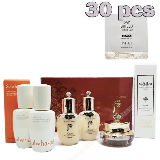 Sulwhasoo Serum2ea/1oz/Whoo Travel Kits+Sun Cream30ea/Dalba Mist Serum50ml