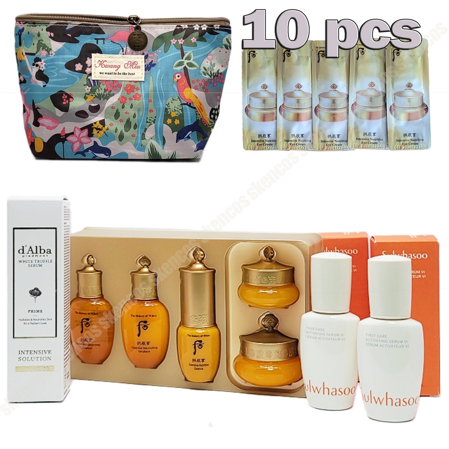 Sulwhasoo/Whoo Travel Kits/Serum/Pouch/Night/Clarifying Mask/Dalba Mist/Samples