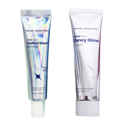 THE LAB by Blanc Doux Clear Hyal Perfect Glow Skin Fit Prep (40 ml) + Tinted Cover Cream (40ml)