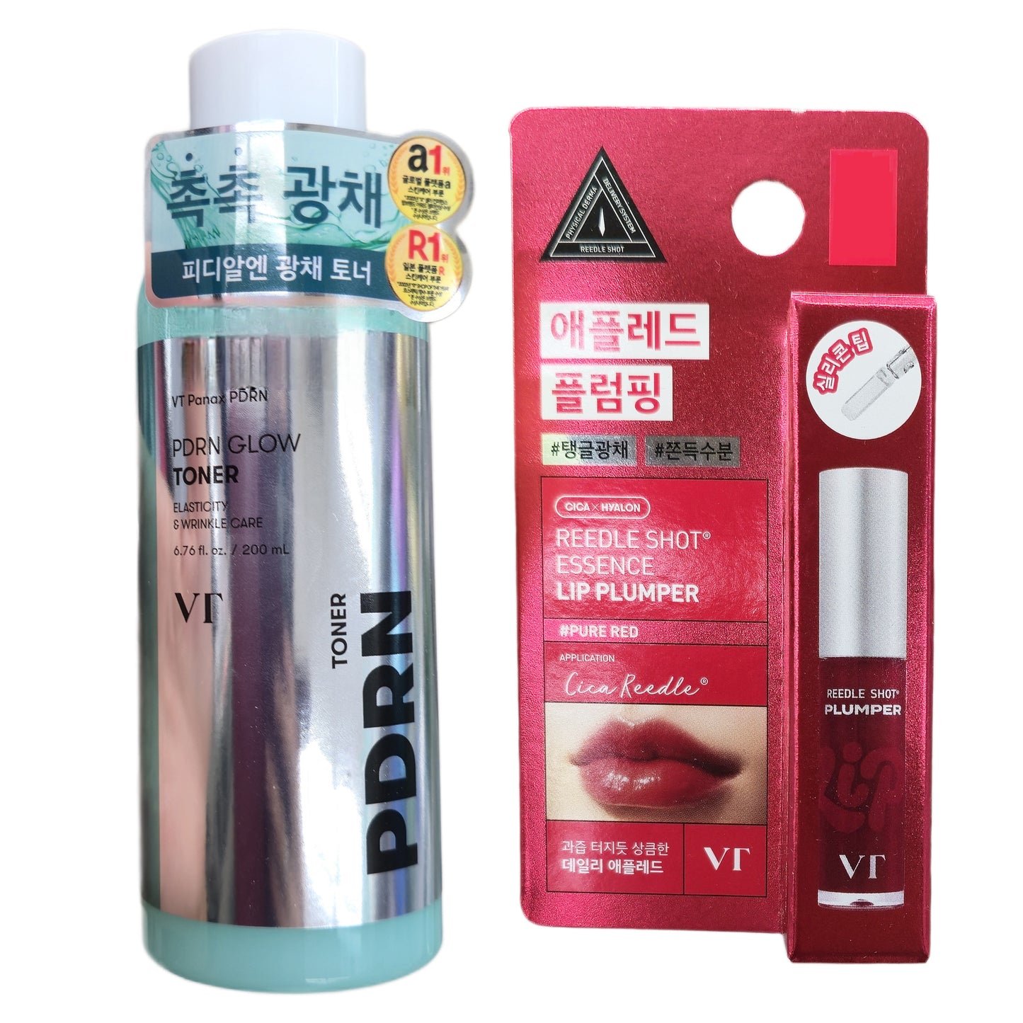VT PDRN Glow Toner 200ml+Lip Plumper [01 MILKY BLUR] -Glow-Luminous