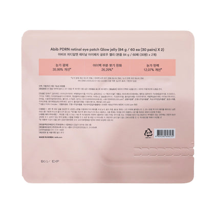 Abib PDRN Retinal Eye Patch Glow Jelly (60 Sheets x 2 Packs)