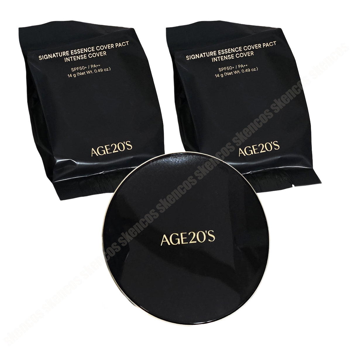 AGE 20's Signature Essence Cover Pact Intense Cover SPF50+/PA++++/Case + Refill 2EA set