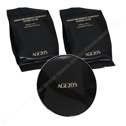 AGE 20's Signature Essence Cover Pact Intense Cover SPF50+/PA++++/Case + Refill 2EA set
