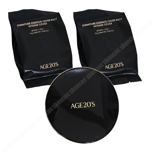 AGE 20's Signature Essence Cover Pact Intense Cover SPF50+/PA++++/Case + Refill 2EA set