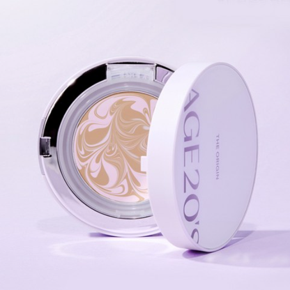 ✨ AGE20'S The Origin Essence Foundation Pact 💜 No. 21/23 Lavender Latte + 1 Refill