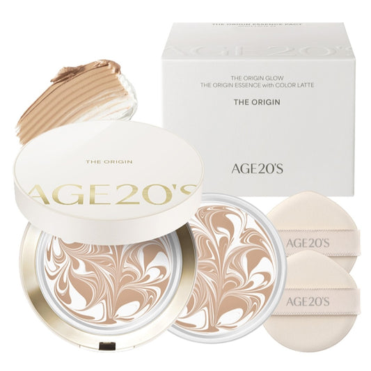 AGE 20's The Origin Essence Pact+Refill 1EA set/Glow/Foundation/Yellow/Red Skin