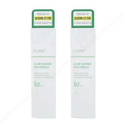 CUREα Aloe Watery Sun Cream SPF 50+ PA+++ Hydrating, Lightweight TJ