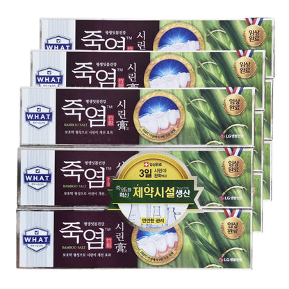 6PCS LG Healthcare Siringo Bamboo Salt Toothpaste for Sensitive Gum 120gx6/Korea