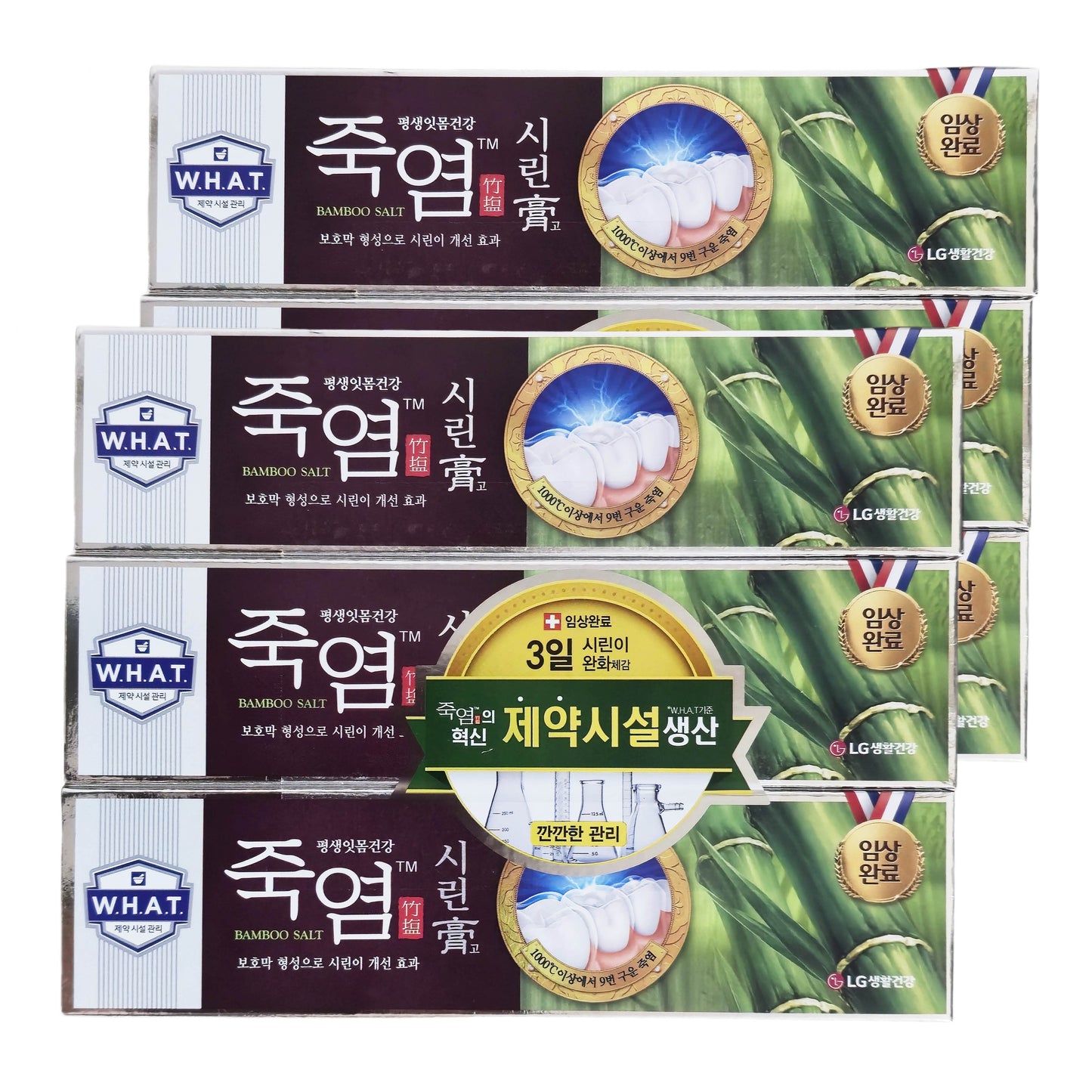 6PCS LG Healthcare Siringo Bamboo Salt Toothpaste for Sensitive Gum 120gx6/Korea