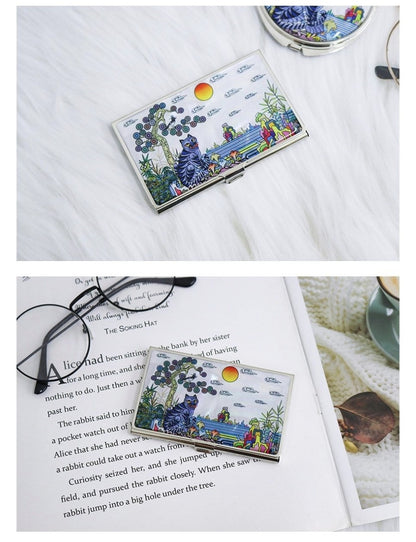 Hojakdo (Picture of a Tiger and a Magpie) Hand Mirror/ Business Card Case/ K-pop Demon Hunters Motif