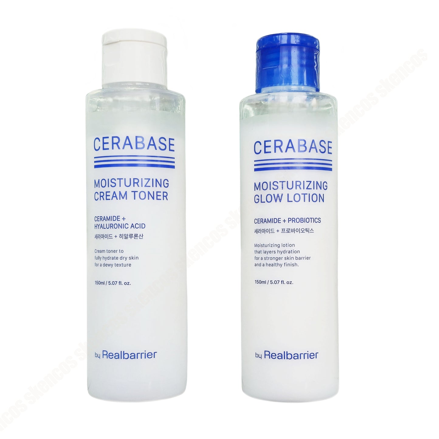 By Real Barrier Cerabase Calming Moisturizing Cream Toner+Emulsion-Skin Barrier