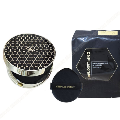 CNP Propolis Ampoule In Cushion SPF50+, PA+++15g+Refill/21/23/Glow/Long Lasting