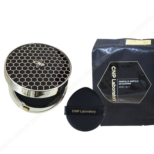 CNP Propolis Ampoule In Cushion SPF50+, PA+++15g+Refill/21/23/Glow/Long Lasting