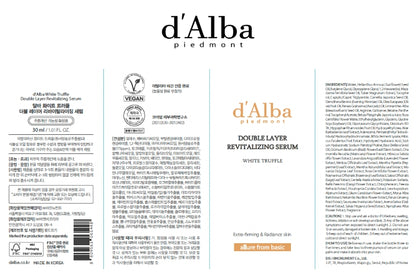 d’Alba/dalba/White Truffle Double Later Revitalizing Serum 30ml/Anti-aging