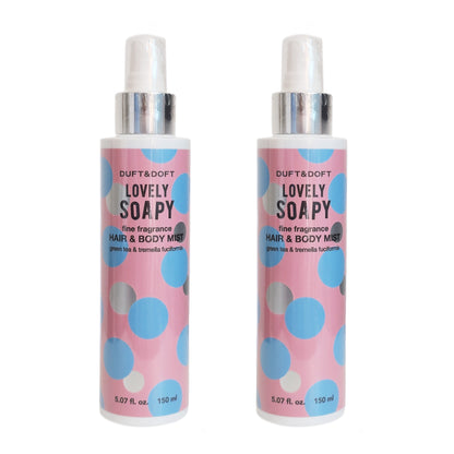 1+1 / Duft & Doft Hair & Body Mist 150ml/5 fl.oz x 2ea/Lovely Soapy Fragrance