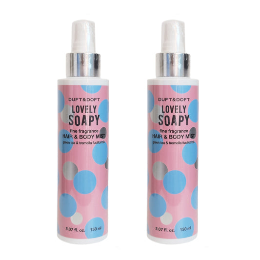 1+1 / Duft & Doft Hair & Body Mist 150ml/5 fl.oz x 2ea/Lovely Soapy Fragrance