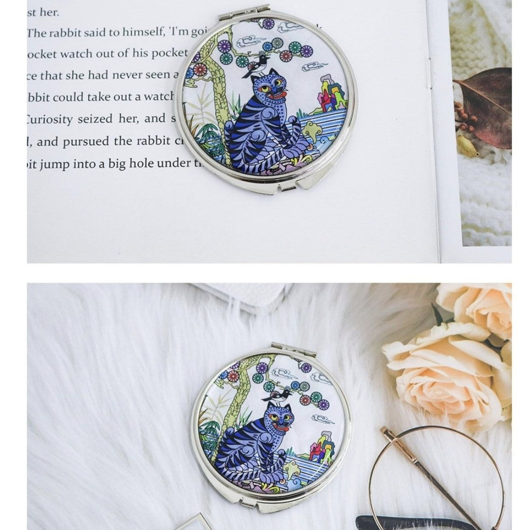 Hojakdo (Picture of a Tiger and a Magpie) Hand Mirror/ Business Card Case/ K-pop Demon Hunters Motif
