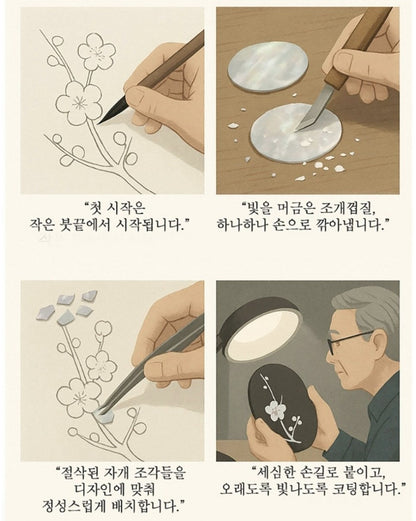 Hojakdo (Picture of a Tiger and a Magpie) Hand Mirror/ Business Card Case/ K-pop Demon Hunters Motif