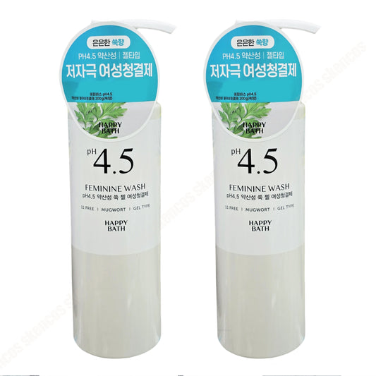 1+1/Happy Bath pH4.5 Women's Cleaner/Feminine Wash Gel 200g/Mugwort/11 Free/Mild