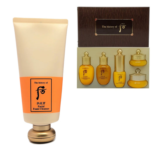 The History of Whoo Gongjinhyang Foam Cleanser 180ml+Inyang 5 Kits/Dryness/Korea