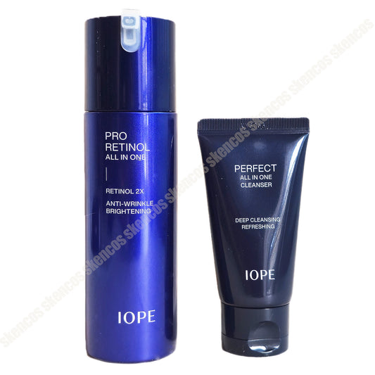 IOPE Men Pro Retinol All In One 120ml+Cleanseing Foam/Antiaging/Brightening/Pore