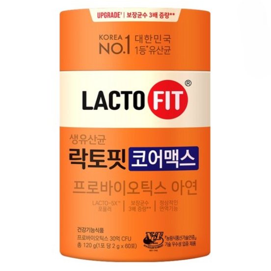 LACTO-FIT Probiotics Core Max (120g)  Live Probiotics / 60 Days
