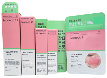 1+1/ Madeca 21 TECA Tonning Toner 150ml/Centella/Rose Water/Blemishes/Sensitive KP