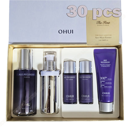 OHUI Age Recovery Essence 50ml+Refill+Kits Set/Anti-aging/Collagen/Visible signs