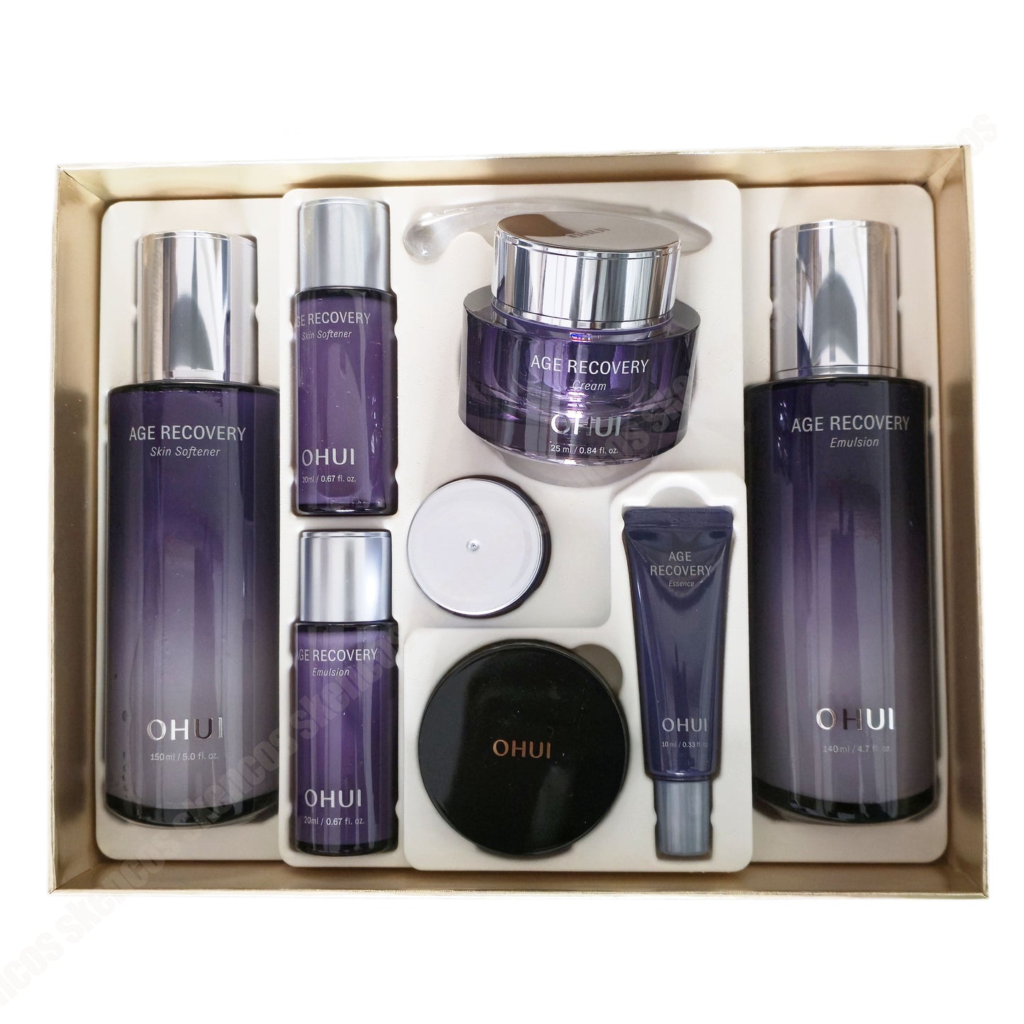 OHUI Age Recovery Special Set/Toner+Emulsion+Cream /Anti-aging/Collagen+Suncream 30ea