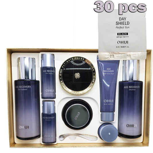 OHUI Age Recovery 4 Items Special Set/Anti-aging+DAY SHIELD Sun black SPF50+/O HUI