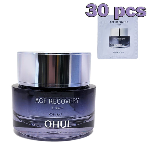 OHUI Age Recovery Cream 50ml +Cream Sample 30ml/30pcs/Anti-aging/Lifting/Firming