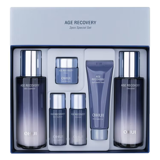 OHUI Age Recovery Duo Set/Toner+Emulsion+Travel Kits/Anti-aging/Winkle/Korea