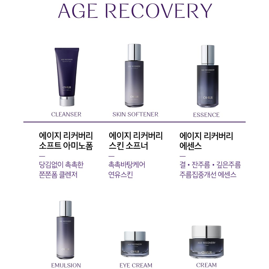 OHUI Age Recovery Eye Cream 25ml+Cream Sample 30pcs/30ml/Anti-Aging/Dark circles