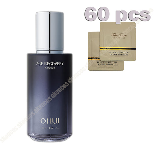 OHUI Age Recovery Essence 50ml+Cream 60pcs/Anti-aging/Collagen/Visible signs