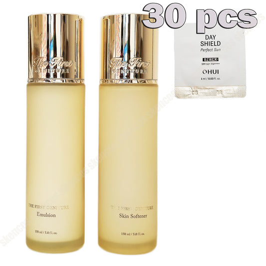 OHUI The First Geniture Duo set/Skin Softener+Emulsion+Day Shild Sunscreen 30ml