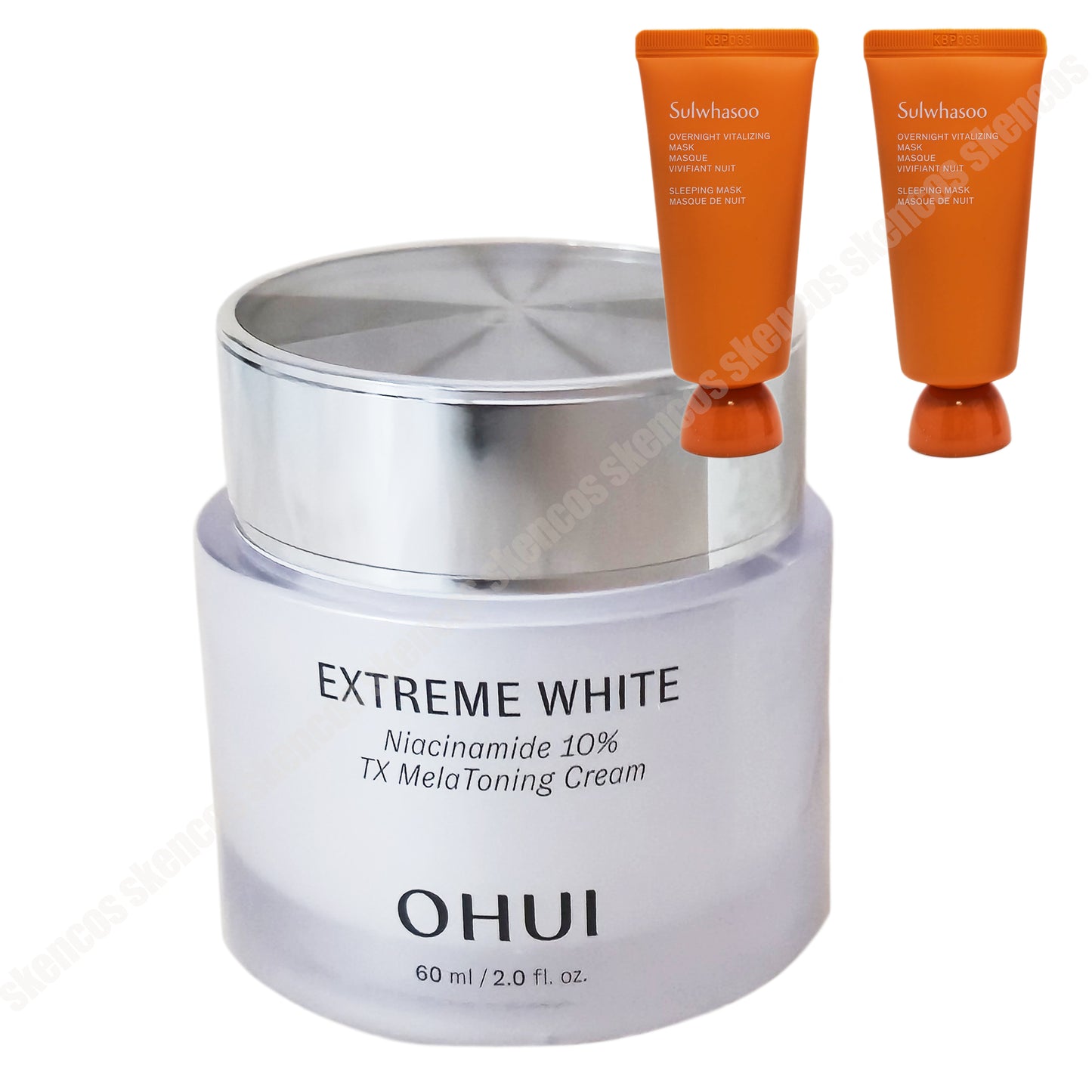 OHUI Extreme White Mela Cream 60ml/2oz /Dark Spots+Sulwhasoo Overnight Masks 2EA/70ml