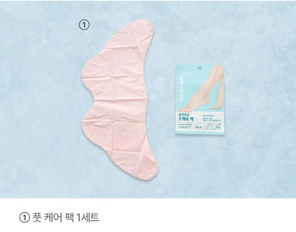 5 Pouches/Pack Me In Foot Care Pack SOCK-TYPE/Moisturizing/Rose Extract/Korea