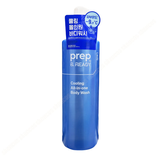 PREP by B.READY Cooling All-in-One Body Wash (300ml / 10.14 fl. oz.) FOR MEN