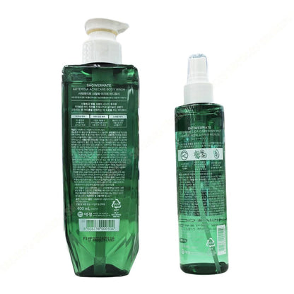 Showermate Artemisia Acne Body Wash 400ml+Mist 200ml/AHA BHA/Cica/exfoliation