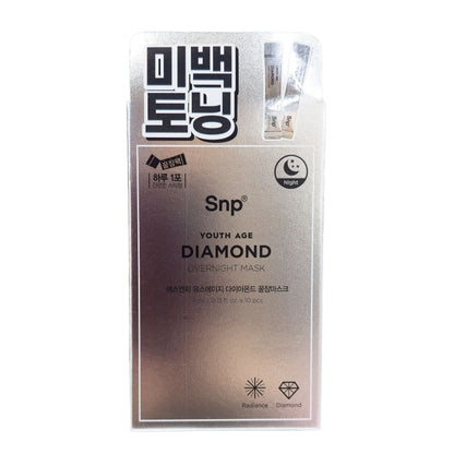 5 Pack- 50 Sticks- SNP Youth Age  Diamond Sleeping Mask 4ml x 10 Sticks